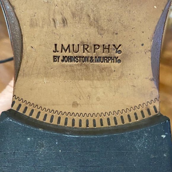 Johnston & Murphy Black Leather shoes, 9.5M, leather soles main image 4